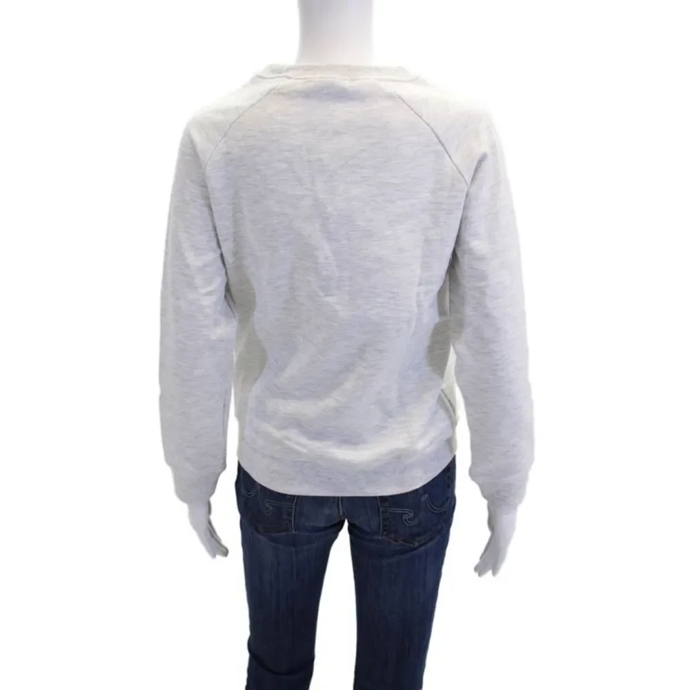 South Parade Womens Pullover Crew Neck Love 24 Hrs Sweatshirt Gray Size XS